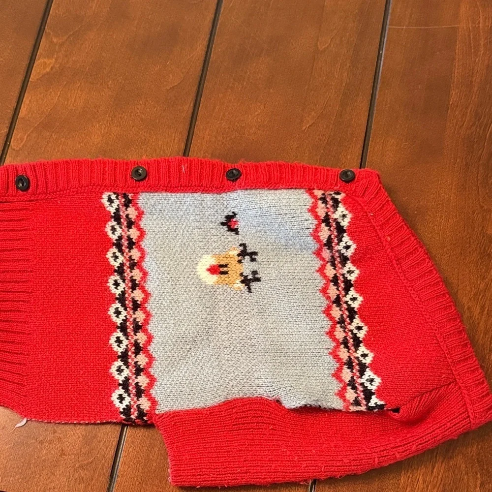 ❤️3 for $15!❤️  Red and Blue Festive Dog Sweater